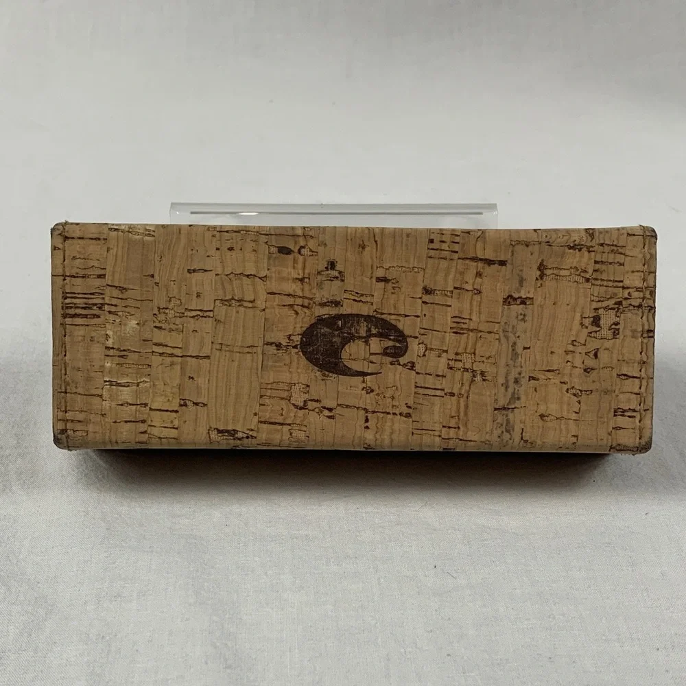 Costa Cork Eyewear Case with Logo, no glasses, case only Minimalist Preppy